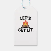Let's Get Lit - Campfire Vibes - Camping Adventure Gift Tags