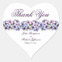 Romantic and Poetic Pastel Lilac Watercolor Heart Sticker