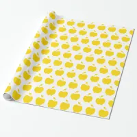 Gold Apples Wrapping Paper