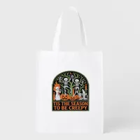 Tis The Season To Be Creepy Grocery Bag