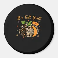 It’s Fall Y’all Pumpkin Leopard Nurse Halloween  Magnet