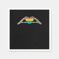 Bone Hands Heart Active Modern Aesthetic Napkins