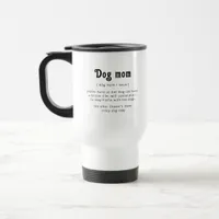 Dog Mom Custom Photo and Text Travel Mug