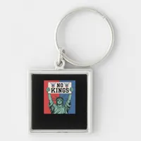 No Kings Classic Patriotic Style Keychain