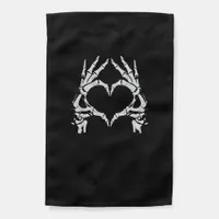 Skeleton Heart Hands - Halloween - Skeleton Hands  Garden Flag