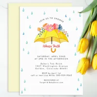 Floral Umbrella Baby Shower Invitation – April Sho