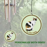 Calico Cat Design Personalized Wind Chime