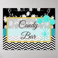 Wedding Sign for Candy Bar, Vintage Camera