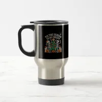 Creepy Funny Skeleton Halloween Spooky Travel Mug