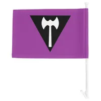 Cool Purple Lesbian Labrys Axe Pride Month LGBTQ+ Car Flag