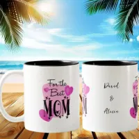 Pink Delicate Mother's Day Mug for the Best Mom