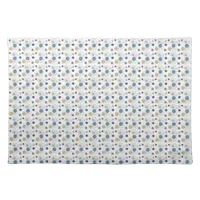 Sand and Blue Beach Color Dots Cloth Placemat