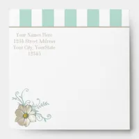 MINT BISQUE DOTS STRIPES Envelope