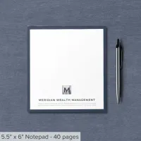 Classic Business Notepad with Company Monogram