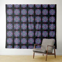 Pretty Colorful Purple Mandala Mystical Tapestry