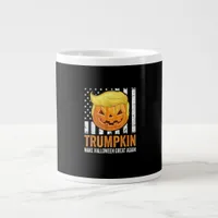 Make Halloween Great Again Trumpkin Funny Hair Pum Giant Coffee Mug
