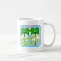 Fronds Forever Fun Bff Slogan Cartoon Coffee Mug