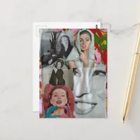 The Retro Women Collage Postcard
