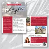 Real Estate September Newsletter Promotional Flyer