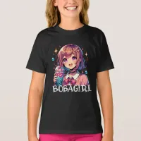 Cute Anime Girl Holding Bubble Tea T-Shirt