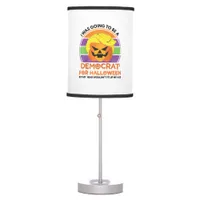 Going To A Democrat For Halloween Funny Trumpkin Table Lamp