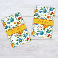 Mod Abstract Flower Theme with Bright Colors Jumbo Poker Cards