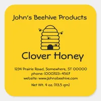 Sticker (lg sq)- Honey Business