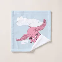 Flying Pig Wash Cloth