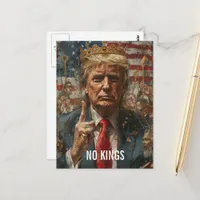No Kings Trump With Crown Postcard