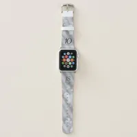 Elegant 10th Tin Wedding Anniversary Celebration Apple Watch Band