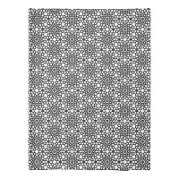 Crisp Black and White Snowflake pattern  Duvet Cover