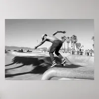 Extreme Sports Poster: Skateboarder doing Tricks Poster