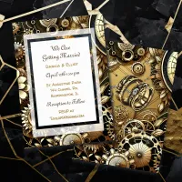 Steampunk Themed Wedding Invitation