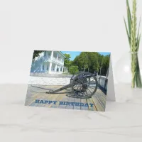 Fort Mackinac Canon at Mackinac Island Birthday Card