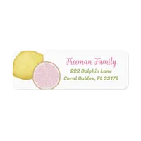 Pink Lemonade Address Label