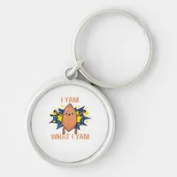 I Yam What I Yam Funny Sweet Potato Thanksgiving S Keychain