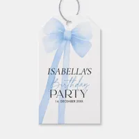 Blue Bow Thank You  Gift Tags