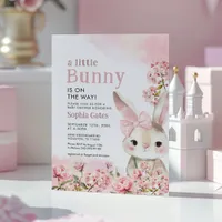 A Little Bunny is on the Way Baby Shower Invitation