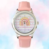 Personalized Rainbow Kid Watch – Cute Custom Name 