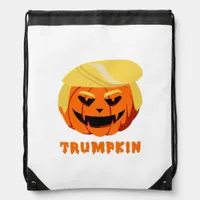 Trumpkin Halloween Drawstring Bag