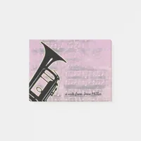 Pink Tones Trumpet Post-it Notes