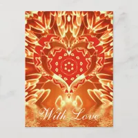 Golden Love Postcard