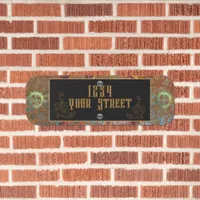 Steampunk Address Metal Sign