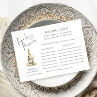 Pearls and Prosecco Recipe Card Hen Party