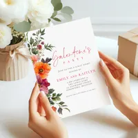 Elegant Florals Galentines Party  Invitation