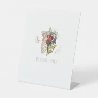 Elder Emo Funny Goth Older Gothic Cottagecore Gobl Pedestal Sign