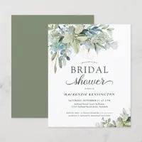 BUDGET Eucalyptus Bridal Shower Invitation