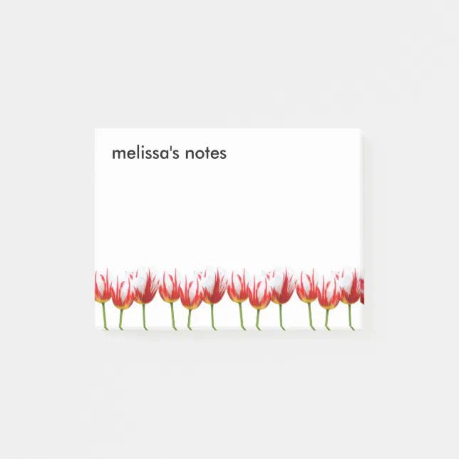 Elegant Maple Leaf Tulips Post-it Notes