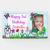 Personalized Birthday Banner for Girl's Pink