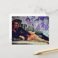  Sexy Woman from 1969 Collage  Postcard